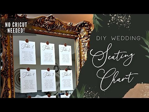 DIY Seating Chart + Wax Seals ✨ NO CRICUT NEEDED ✨ Quick & Easy Wedding DIY