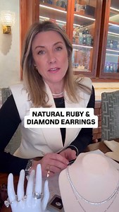 Stunning Natural Ruby & Diamond earrings fresh from the workshop. #ruby #diamonds #rubyearrings | The Cut Jewellery