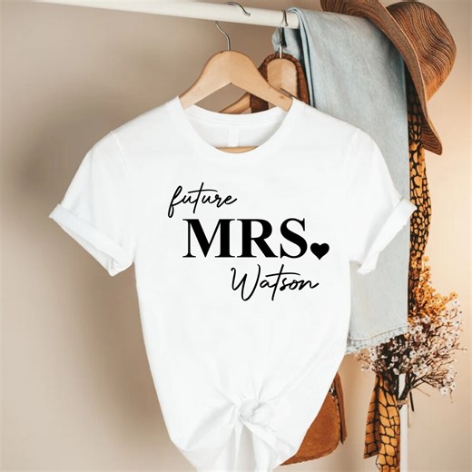 Personalized Future Mrs T-shirt: Engagement Bridal Shower Gift - Etsy