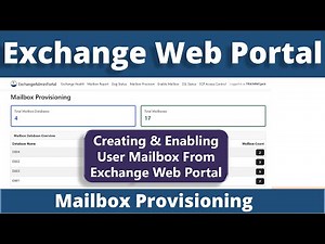 Custom Exchange Portal | Mailbox Creation & Enable Mailbox Demo