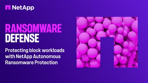 Protecting block workloads with NetApp Autonomous Ransomware Protection