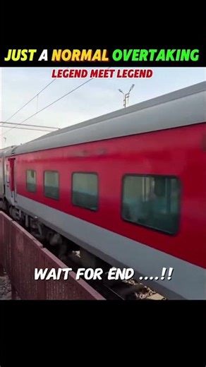 🔥 Sealdah Rajdhani Express Overtakes Shatabdi Express at Full Speed 🚄⚡ | Epic Indian Railways Moment