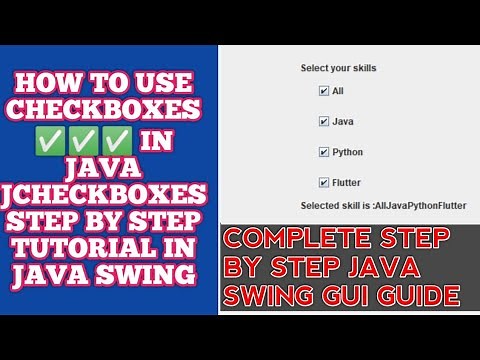 CheckBoxes | How to use CheckBox in Java | Checkbox | Java Checkbox in netbeans | JCheckBox
