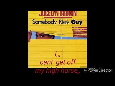 Jocelyn Brown "Somebody Else's Guy" 1984 with Lyrics and artist Facts
