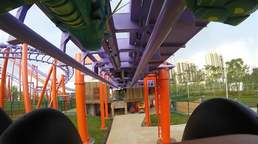 Soaring Dragon Roller Coaster in China! | Theme Park Review