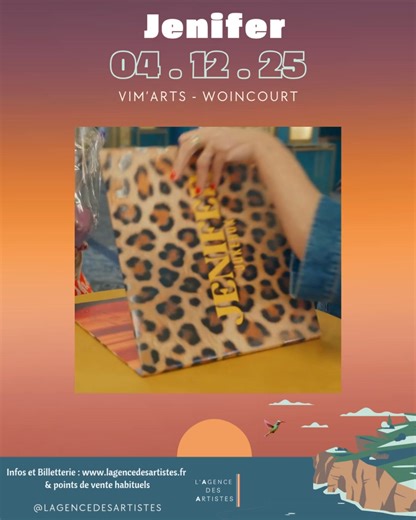 ✨ Jenifer - JUKE BOX TOUR ✨  Jeudi 04 Décembre 2025  Vim'arts -...
