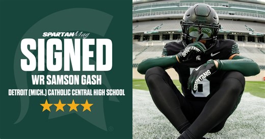 Michigan State signs 2026 four-star Detroit (Mich.) Catholic Central WR Samson Gash