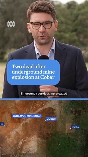 A man and a woman are dead after an explosion at an underground mine in western New South Wales. Emergency service crews were called to the mine on Endeavor Mine Road at Cobar, about 450 kilometres east of Broken Hill, about 3:45am after reports two people had been critically injured in a workplace incident. Officers from Central North Police District were told a man had died in the underground explosion. Two women were brought to the surface. However, one has since died. The second woman has be