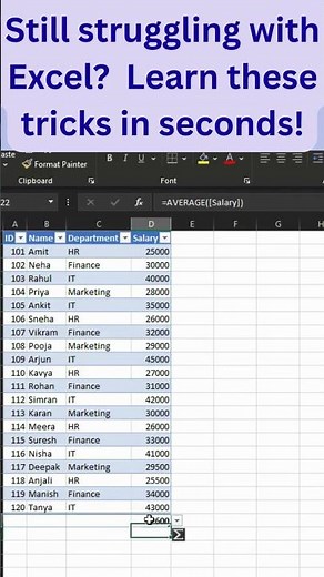 Basic Excel Tips Every Beginner Should Know | #excel #typing #visualbasics #shorts #shortsfeed