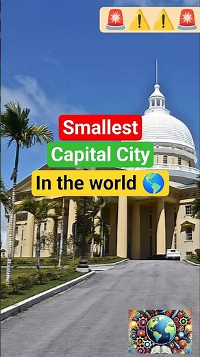 Smallest Capital Cities in the World 🌍 #smallestcities #geographyfacts