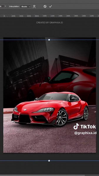 Desain Poster Toyota Supra Tipe RZ yang Menawan
