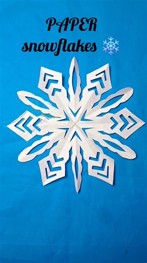 ❄️ Easy Paper Snowflake | Just Paper Craft #shorts #snowflakes