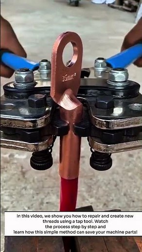 Restoring Damaged Threads Using Tap Tool - Fast & Easy!