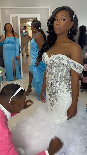 94 reactions · 24 comments | This beautiful bride is lookin’ like the Barbie she is  From the flawless glam to those full, luxurious waves — pure main character energy all day ✨ #BarbieBride #BridalGlam #SoftWaves #LuxuryStylist #DollhouseBride #MahXariahsDollhouse #BridalBeauty #GlamGoals #WeddingHair #SlayedAndLaid #sewinweave #bridalmakeupandhair #bridalglam #luxurybride | Santania Andrews | Facebook