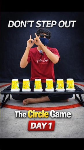 The Circle Game Challenge: Will I Survive? 😱 #Day1 #trending #viral #challenge #shorts #shortvideo