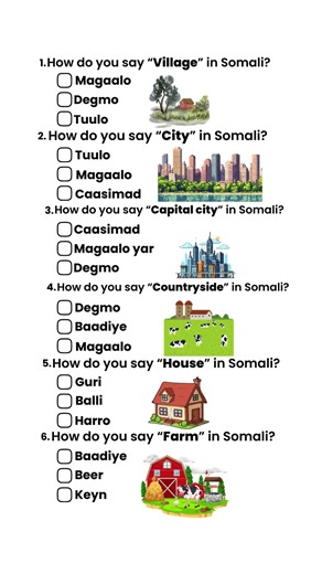 Test Your Somali Knowledge: Can You Score 6/6?