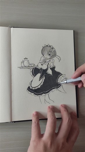Drawing Rem from Re:Zero: Anime Art Tutorial