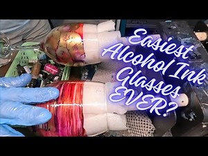 IS THIS THE EASIEST ALCOHOL INK METHOD EVER FOR WINE GLASSES? #ksresin #resinart #resin