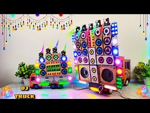 Mini DJ Truck DIY | Create Your Own Cardboard Eicher DJ Setup with Sharpy Lights