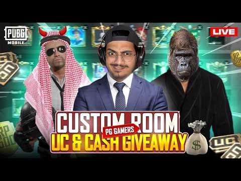 UC and Cash Giveaway Custom Rooms - PUBG Mobile Live Qatar❤
