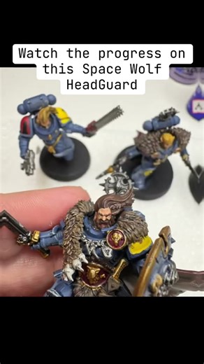 Watch My Space Wolves Headguard Level Up with Every Stroke! ⚔️