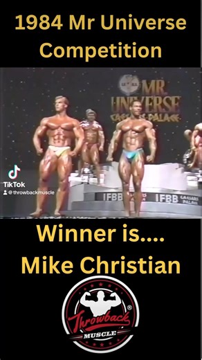 Mike Christian @official_mikechristian winning at the 1984 Mr Universe When bodybuilding Was bodybuilding. Throwback Muscle. Sharing memories from the golden era of bodybuilding. #Bodybuilding #Muscle #Strength #Bodybuilder #Weightlifting #IronAddict #GymLife #BodybuildingLifestyle #mrolympia #NPC #IFBB | Throwback Muscle