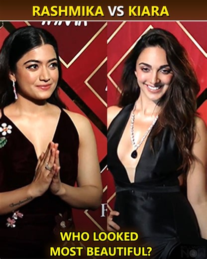 11K views · 125 reactions | At the Nyka Beauty Awards 2022 Kiara Advani and Rashmika Mandanna slay in black gown. Who looked more beautiful post your comment below. | Bollywood Now | Facebook