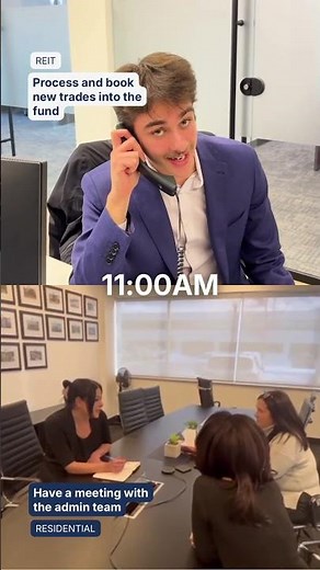 Dual day in my life at a real estate investment trust and property management