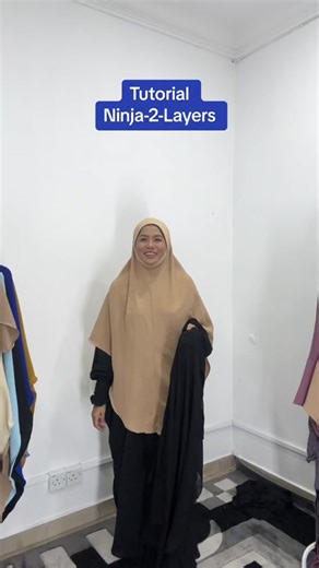Tutorial Ninja 2 Layers: How to Wear Double Layer Niqab
