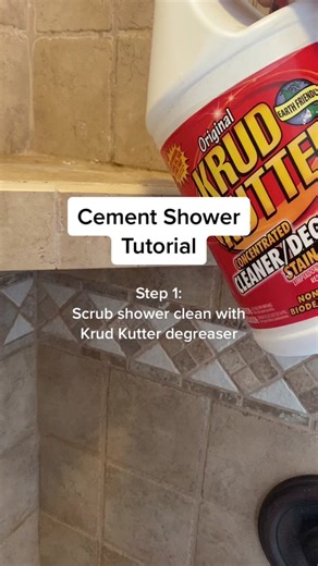 DIY Cement Shower Tutorial