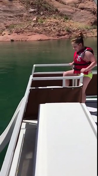 All Bad: Girl Gets A Massive Wedgie Trying To Go Down A Slide!