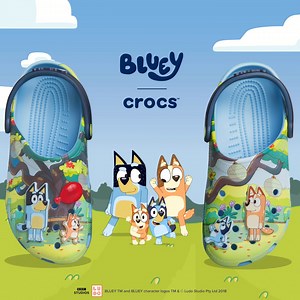 The Bluey x Crocs Classic Clog is here, with a game of Keepy Uppy for your feet. In sizes for adults and kids, so everyone can join the fun! | Crocs