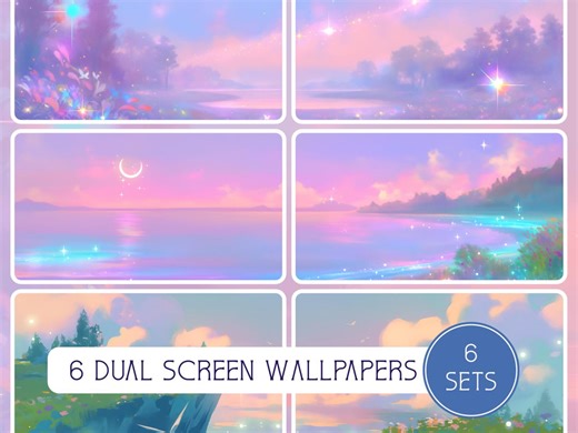 Peaceful Twilight Dual Screen Collection, 6 Sets, 6 Super Ultrawide Wallpapers, High Resolution, 32:9, Multiple Screens, Super Ultra Wide - Etsy