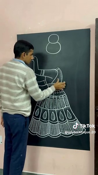 Easy Art Technique 🎨 | Creative Drawing Idea for Beginners#ArtTechnique #EasyArt #CreativeDrawing #ArtForBeginners