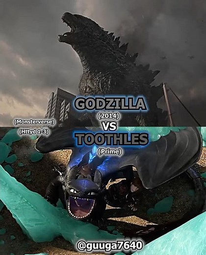 #Godzilla (2014) VS #Toothles #godzilla #howtotrainyourdragon #monsterverse #edit #shorts
