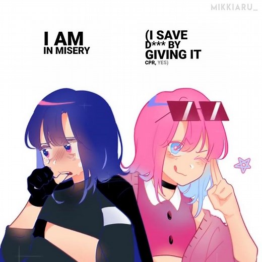 my two personalities be like - misery x cpr meme