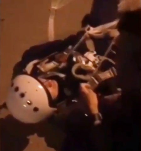 Moment Russian pilot found in car park after jet blows up flats killing 13