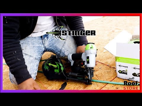 Stinger CN100B Cap Nail Gun and Stinger NailPac Demonstration