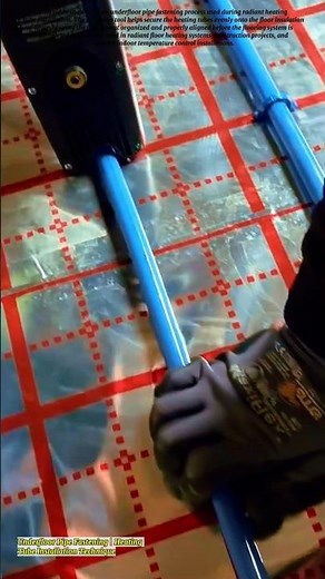 Underfloor Pipe Fastening | Heating Tube Installation Technique