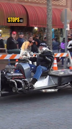 The Biggest Hot Rod Motorcycle You Will Ever See 🔥🎅🏍️ #motorcycle #motos #biker | Stops Plus