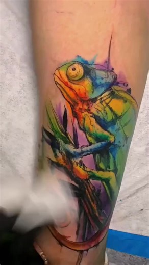 Colorful Chameleon Tattoo Designs for Men