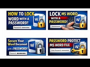 How to Lock a Microsoft Word File with a Password (Step-by-Step)