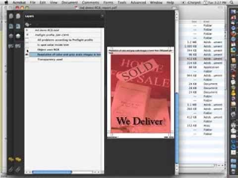 Preflighting PDFs using Adobe Acrobat