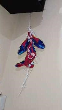 diy spiderman hanging #art #spiderman #diy