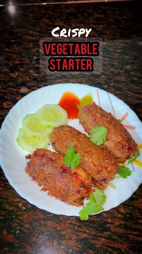 🤤 Crispy Vegetable Starter🔥I Mouthwatering Easy & Quick Recipe
