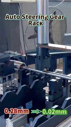 Shaft Straightening Machine: Accuracy from 0.28mm to 0.02mm | CNC Shaft Rack Straightening Press