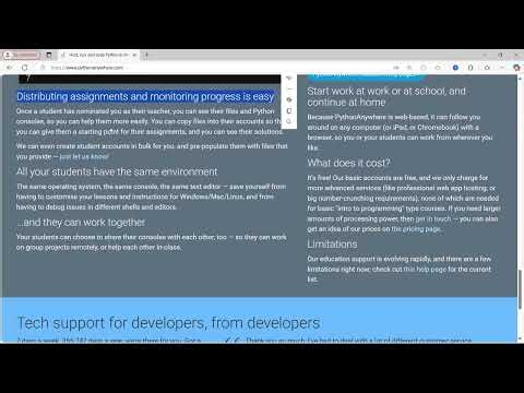 PythonAnywhere Schedule tasks, host apps, run bots – all free