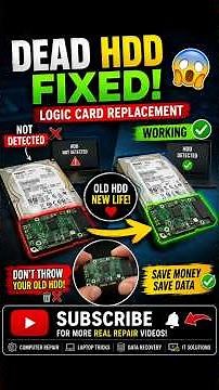 Dead HDD Repair Logic Card Replacement Trick