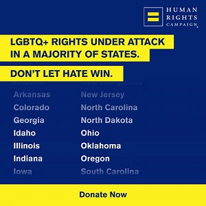 380 reactions · 81 shares |  Don’t let hate win. The LGBTQ+ community has been under attack for too long, but it stops TODAY with your support. Make a gift & fight back with us ⤵️ | Human Rights Campaign | Facebook