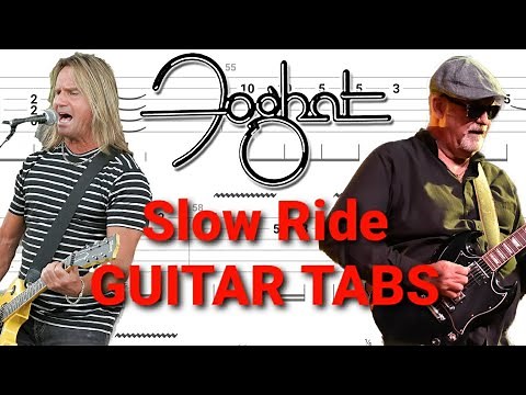 Foghat - Slow Ride GUITAR TABS | Tutorial | Lesson